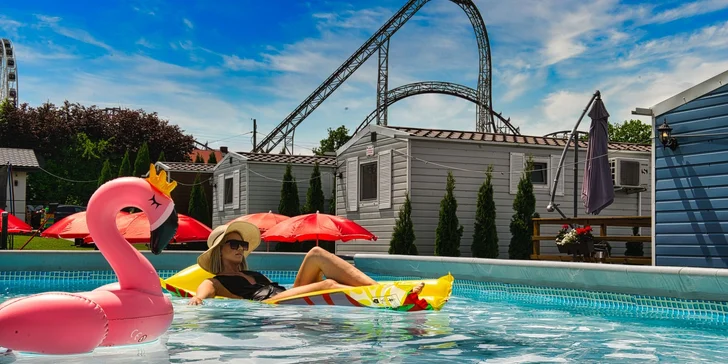 Rodinný resort u zábavního parku Energylandia: domky či kupole s terasou i vířivkou, bazény a snídaně