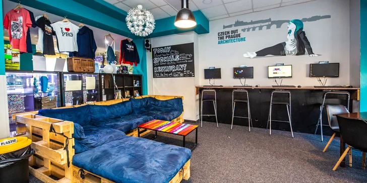 Hostel v pražských Holešovicích, vč. bufetové snídaně, bazénu a sauny