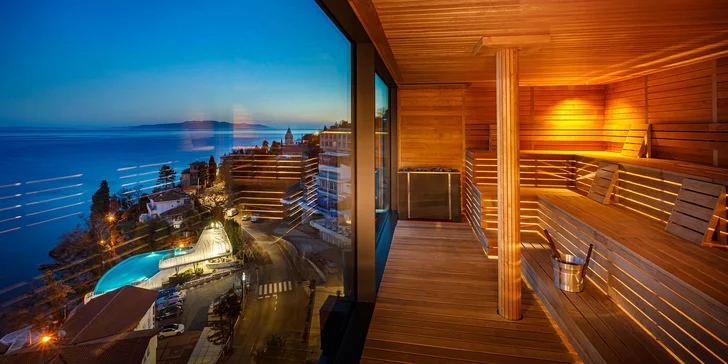 Chorvatská Opatija: 3* hotel přímo na promenádě, polopenze, infinity bazén