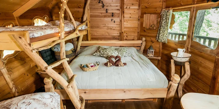 Tree house na kraji Brna: ubytování v souladu s přírodou i úniková šifrovací hra pro zábavu