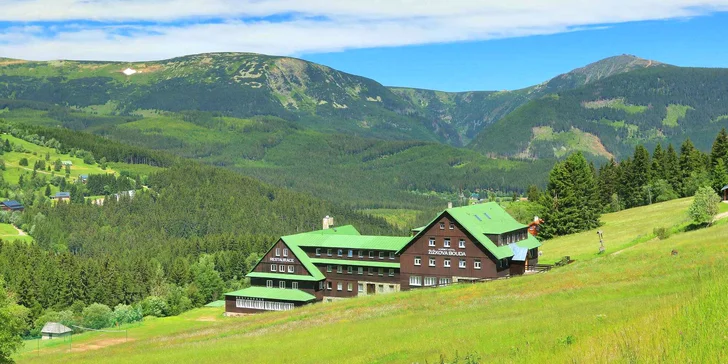 Horský hotel v Peci pod Sněžkou: uprostřed přírody, u turistických tras a se snídaní