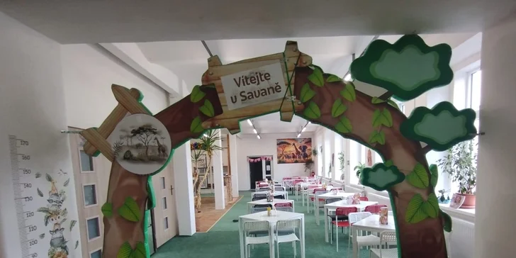 Vstupy do parádní dětské herny Savana pro děti od 1,5 do 14 let