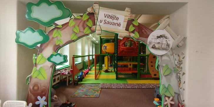 Vstupy do parádní dětské herny Savana pro děti od 1,5 do 14 let