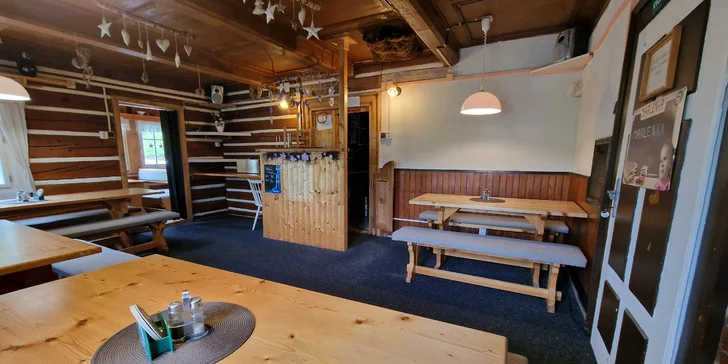 Horská chata v srdci Krkonoš: snídaně nebo all inclusive i privátní wellness, 2 děti zdarma
