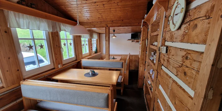 Horská chata v srdci Krkonoš: snídaně nebo all inclusive i privátní wellness, 2 děti zdarma