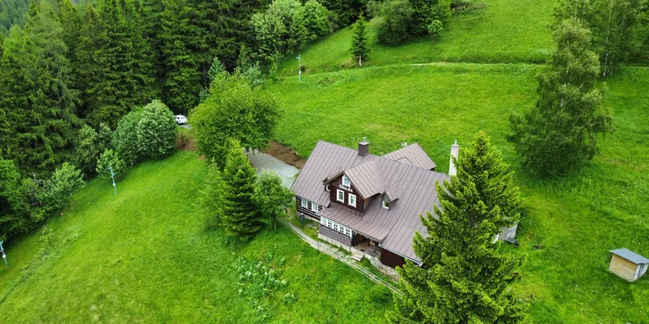 Horská chata v srdci Krkonoš: snídaně nebo all inclusive i privátní wellness, 2 děti zdarma