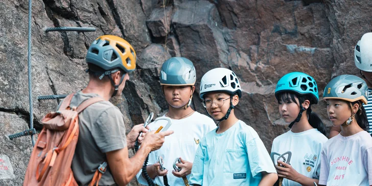 Ferrata Vír s průvodcem pro děti i dospělé: skupinově či individuálně
