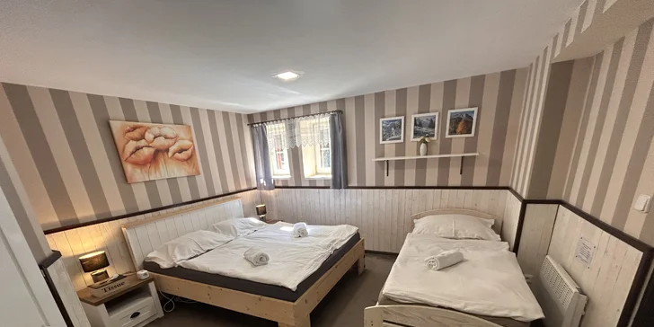 Penzion v Peci pod Sněžkou se snídaní či polopenzí, saunou i tenisem