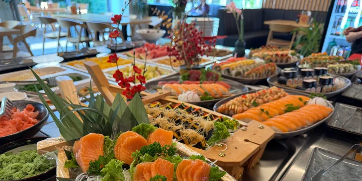 All you can eat bufet v Karlíně: asijská kuchyně, sushi, saláty a další dobroty