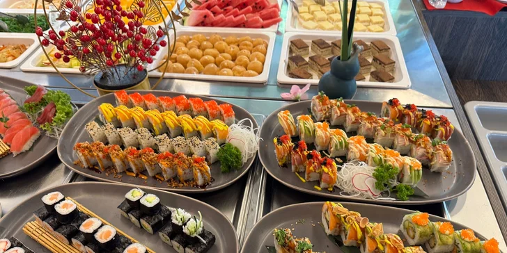 All you can eat bufet v Karlíně: asijská kuchyně, sushi, saláty a další dobroty