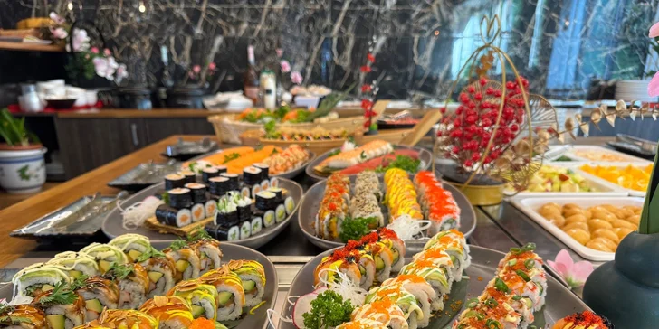 All you can eat bufet v Karlíně: asijská kuchyně, sushi, saláty a další dobroty