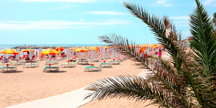 Italské prázdniny: 4* hotel s bazénem, 500 metrů od pláže, polopenze i plná penze