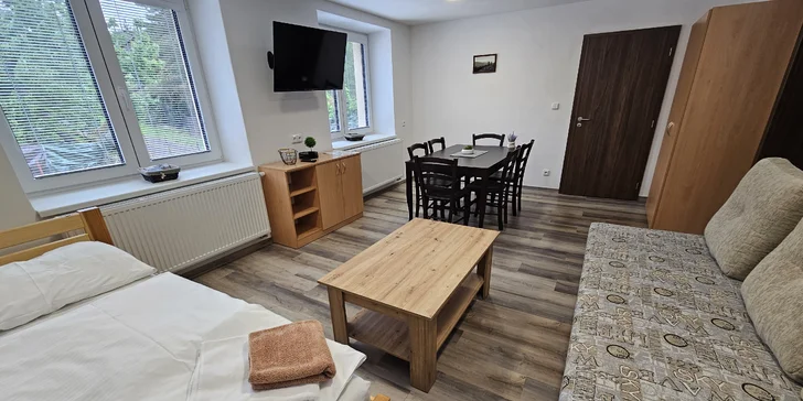Rodinná dovolená na Šumavě: útulné apartmány až pro 7 osob, výlety do přírody i na zámek