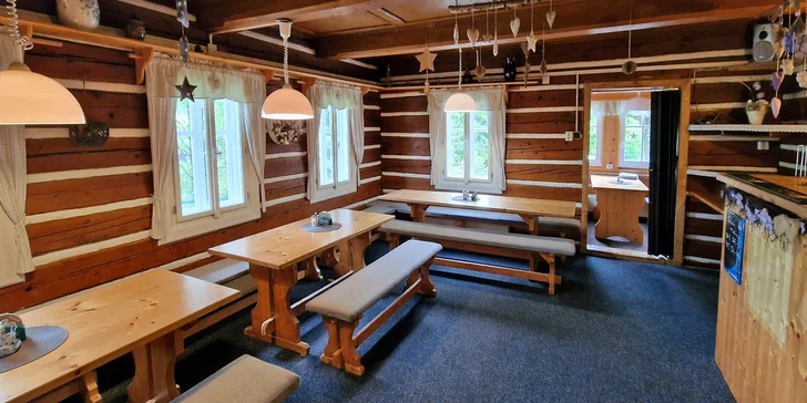 Horská chata v srdci Krkonoš: snídaně nebo all inclusive i privátní wellness, 2 děti zdarma