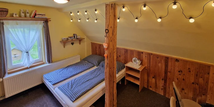 Horská chata v srdci Krkonoš: snídaně nebo all inclusive i privátní wellness, 2 děti zdarma