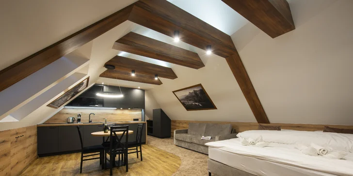Penzion s výhledem na Belianské Tatry: snídaně, neomezený wellness a nové apartmány