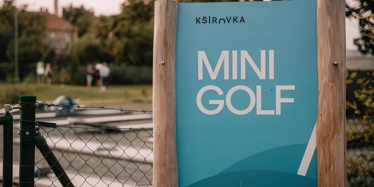 90 minut venkovní zábavy: minigolf v areálu Kšírovka pro dva hráče