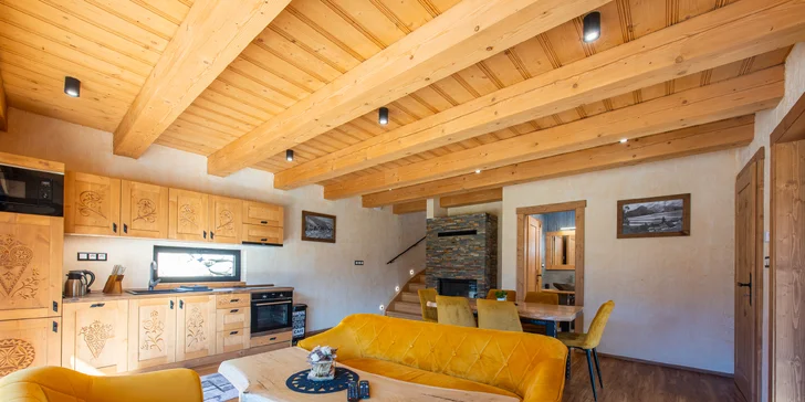 Wellness pobyt v chaletu uprostřed přírody Belianských Tater až pro 8 osob