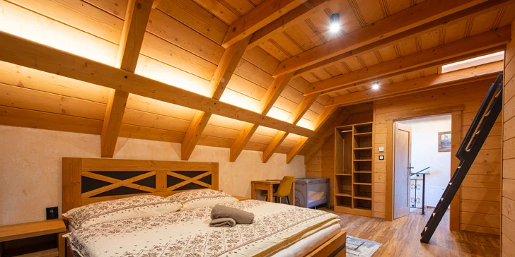 Wellness pobyt v chaletu uprostřed přírody Belianských Tater až pro 8 osob