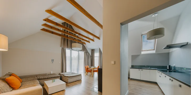 Podhůří polských Krkonoš pro pár i rodinu: jídlo, neomezený wellness i zábavní centrum a až 2 děti do 17,9 let zdarma