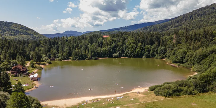 Prostorný apartmán pod Nízkými Tatrami až pro 6 osob: kuchyně, sauna, zahrada