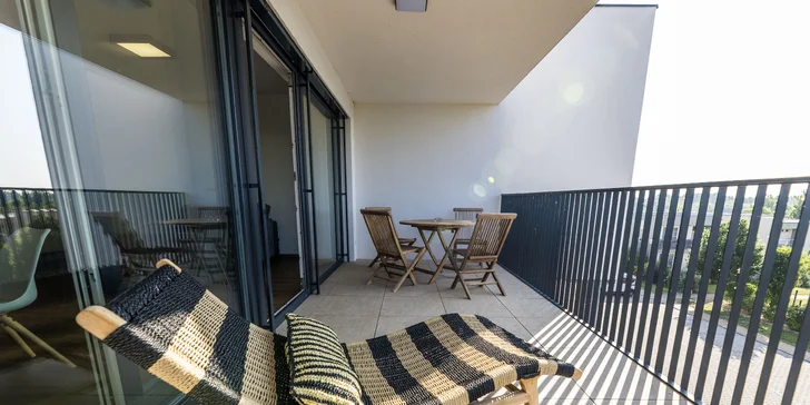 Moderní apartmány v Pasohlávkách vč. wellness, 130 m od Aqualandu Moravia