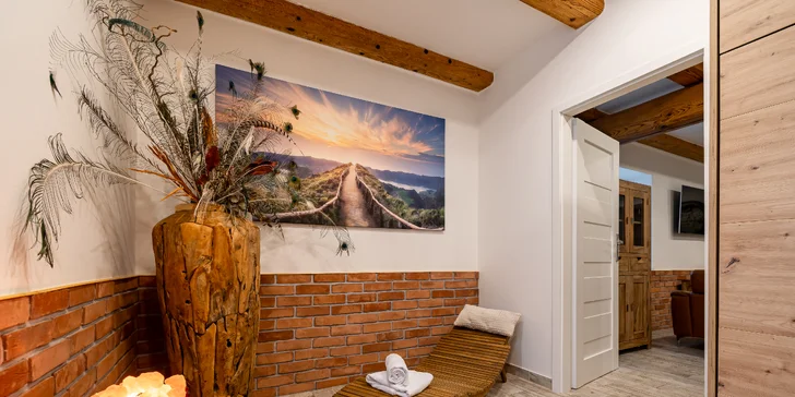 Relax apartmán: vlastní vířivka se slanou vodou, sauna i možnost snídaně
