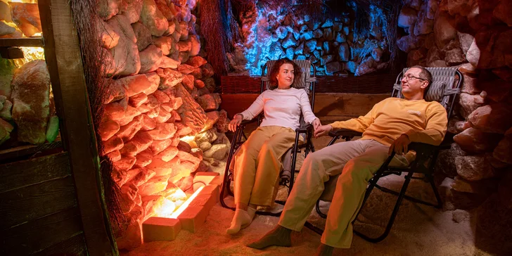 Privátní hodinový pobyt v solné jeskyni: relaxace a podpora zdraví pro dospělé i děti