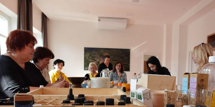Kurzy: aromaterapie prakticky či prožitková aromaterapie vč. tvorby osobního parfému, pro 1 či 2 osoby