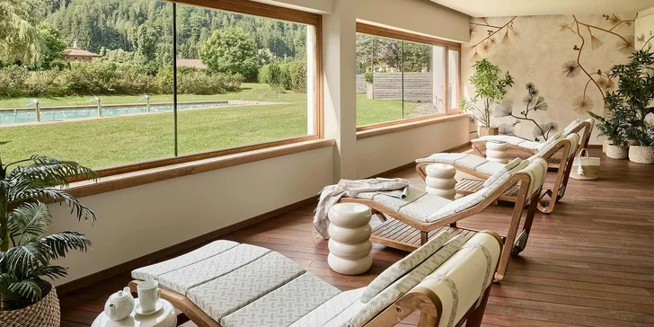 Luxusní pobyt v Korutanech: plná penze, obří wellness a turistická karta
