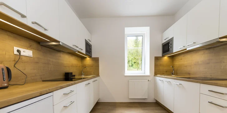Moderní apartmány v Karlově pod Pradědem, vč. snídaně či polopenze i vlastní kuchyňky
