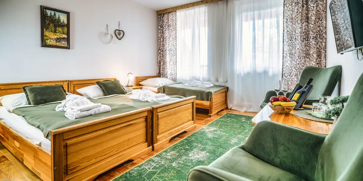 Dovolená v Tatrách ve dvou či s rodinou: penzion hned u lanovky vč. polopenze a wellness
