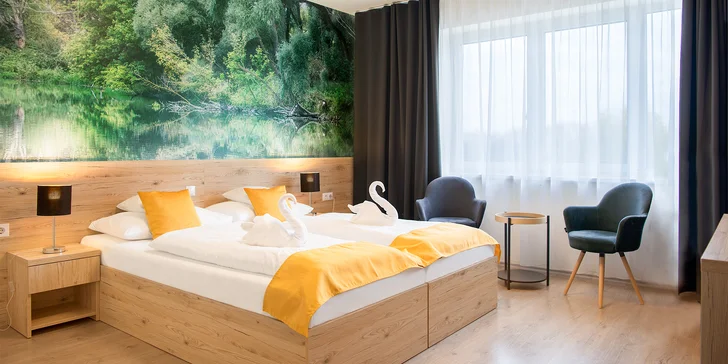 Relax u Győru: hotel u jezera, wellness s termální vodou, snídaně i vstup do zoo