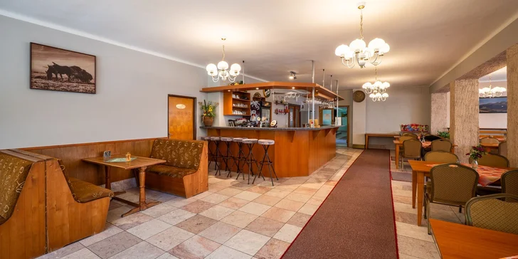 Jednoduchý horský hotel na Liptově až pro 4 osoby s polopenzí