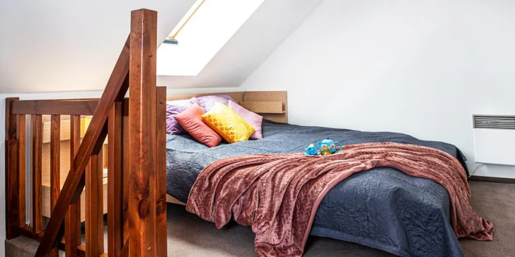 Plně zařízené mezonetové apartmány pro 4–8 osob na Donovalech