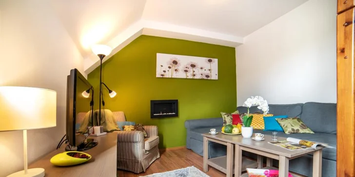 Plně zařízené mezonetové apartmány pro 4–8 osob na Donovalech