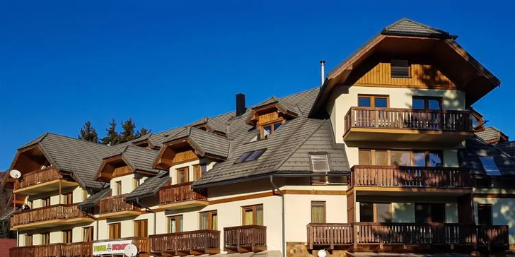 Plně zařízené mezonetové apartmány pro 4–8 osob na Donovalech