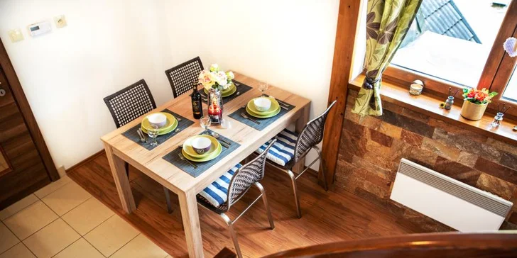 Plně zařízené mezonetové apartmány na Donovalech pro 4–8 osob