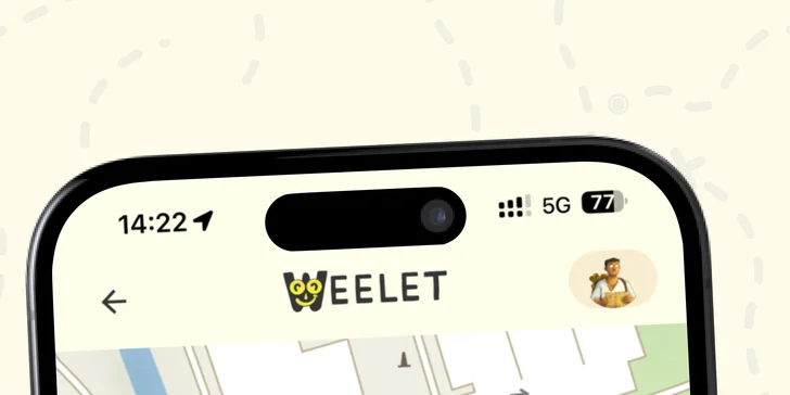 Až 5 herních šifrovacích výletů se zábavnou aplikací Weelet po celé republice