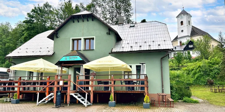 Příjemný penzion v Malé Morávce se snídaní i privátním wellness