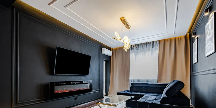 Luxusní apartmán v centru Nitry s vířivkou a snídaní a lahví šampaňského