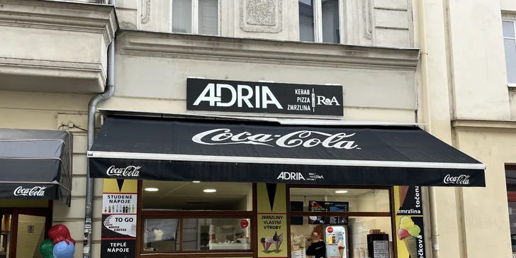 Malá nebo velká točená či kopečková zmrzlina v centru Ostravy
