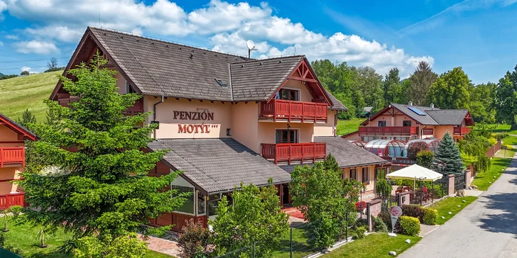 Pobyt v oblíbeném penzionu Motýľ*** u Bešeňové s polopenzí, wellness a množstvím aktivit