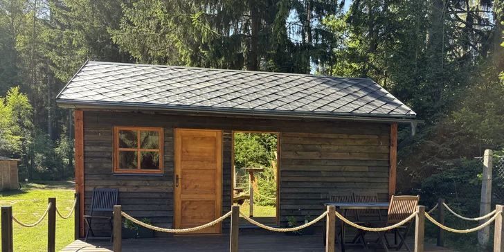 Útulná mini chaloupka v krásné přírodě Ralska pro 2 až 4 dobrodruhy