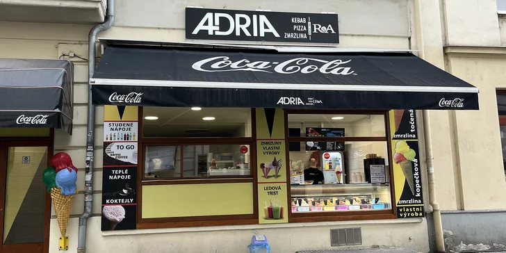 Malá nebo velká točená či kopečková zmrzlina v centru Ostravy