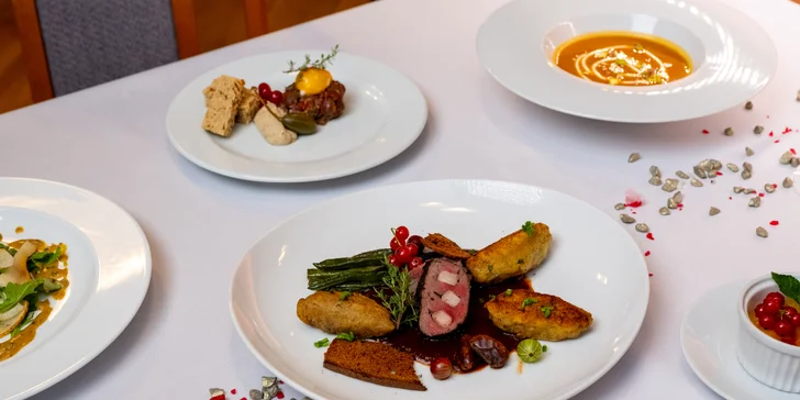 Luxusní šestichodové menu se zvěřinovými dobrotami pro 2 osoby