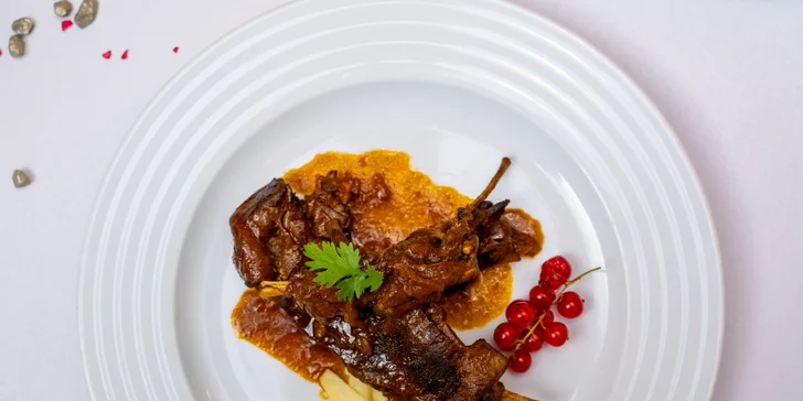 Luxusní šestichodové menu se zvěřinovými dobrotami pro 2 osoby
