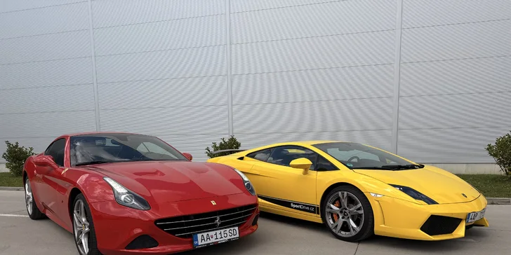 Ovládněte supersport: Ferrari California T nebo Lamborghini Gallardo na 15–40 minut řízení