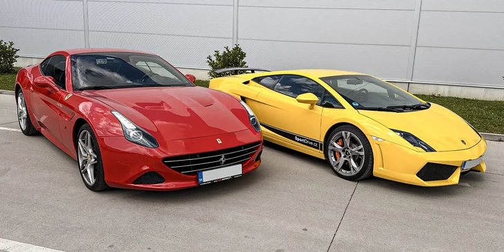 Ovládněte supersport: Ferrari California T nebo Lamborghini Gallardo na 15–40 minut řízení
