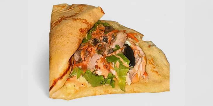 3 slané nebo sladké palačinky s sebou od olomoucké královny palačinek